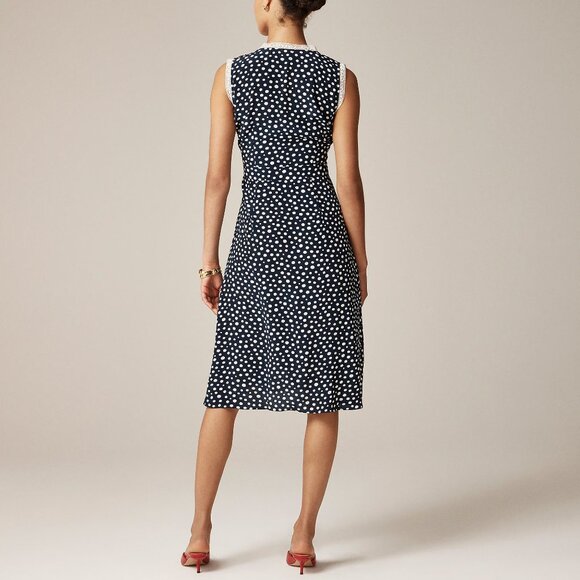 NWT Rouje X J.Crew Rencard Wrap Dress Polka Dot - Picture 4 of 4